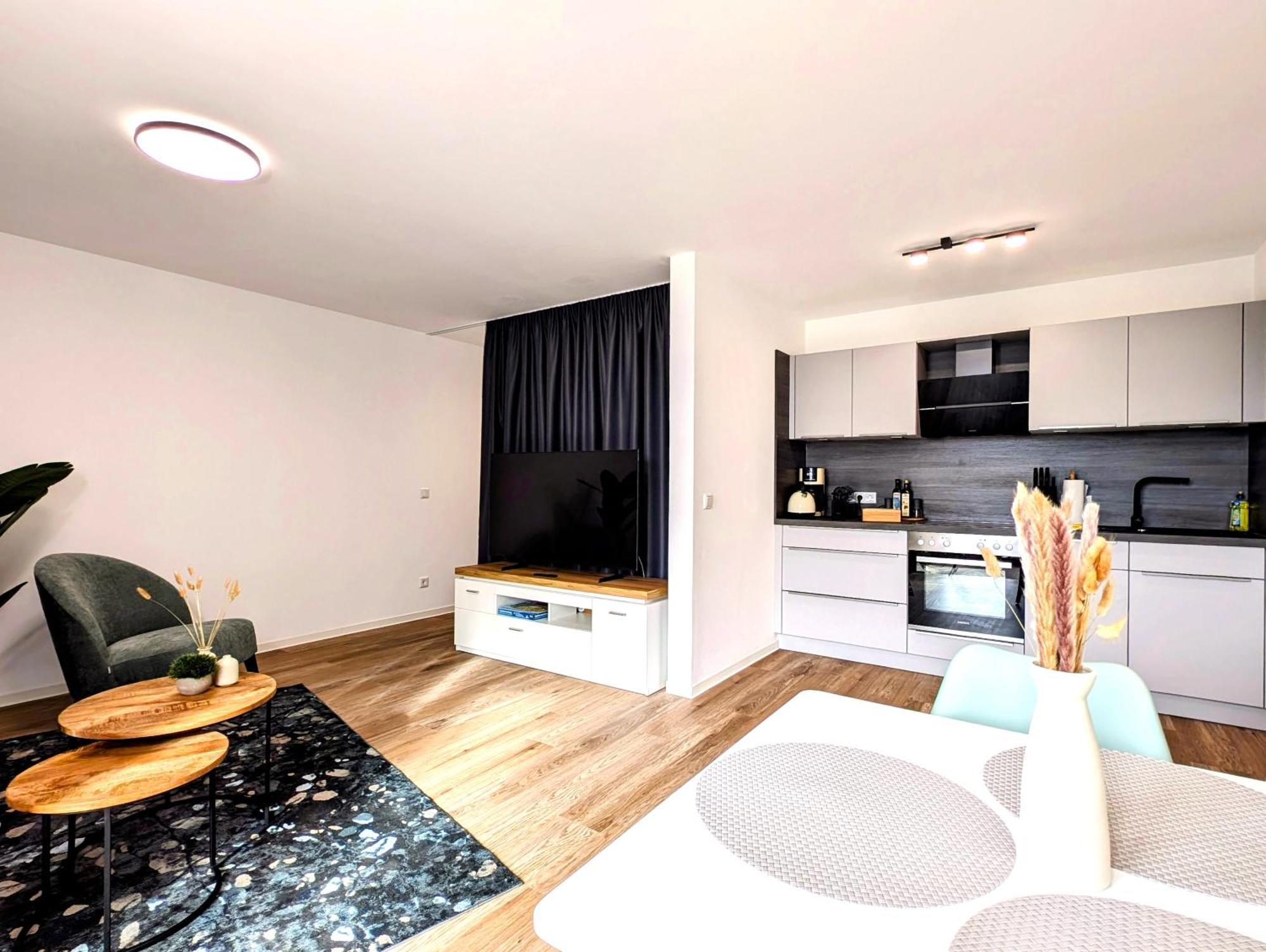 Bohnapartments - Nordkap-Suiten - Gratis Parkplatz - Moderner Neubau - Erdgeschoss - Fussbodenheizung Erfurt Room photo